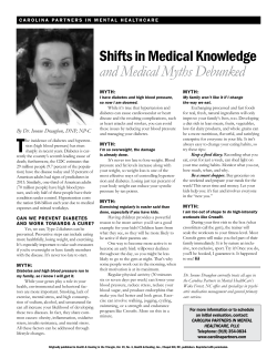 Shifts in Medical Knowledge and Medical Myths Debunked