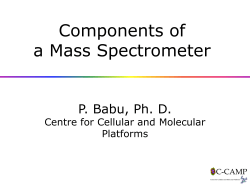 Components of a Mass Spectrometer
