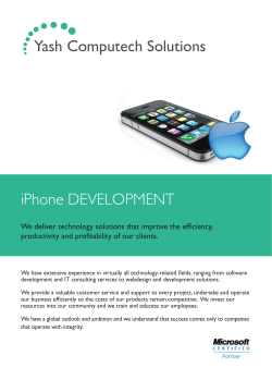 iPhone Application Development