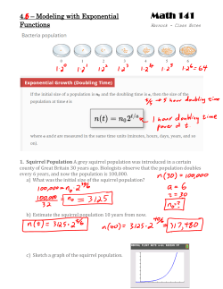 Modeling with Exponential Functions