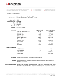 Product Data Sheet