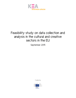 Feasibility study on data collection and analysis in the cultural and