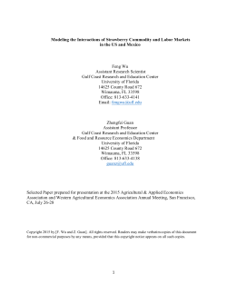 Modeling the Interactions of Strawberry