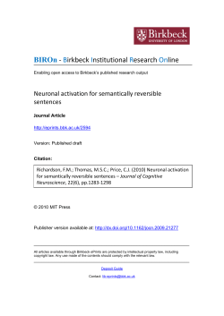 - BIROn - Birkbeck Institutional Research Online