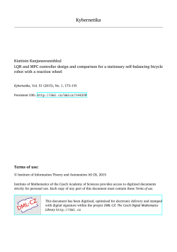 LQR and MPC controller design and comparison for a stationary self
