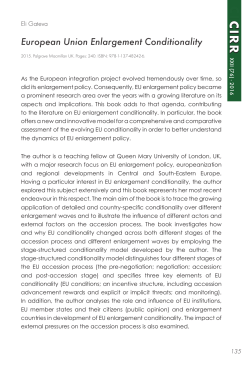 European Union Enlargement Conditionality