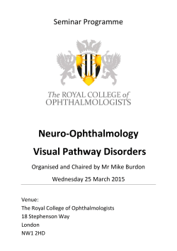 Neuro-Ophthalmology Visual Pathway Disorders
