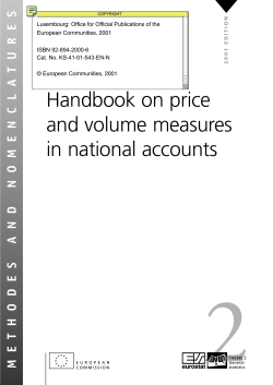 Handbook on price and volume measures in national accounts