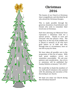 Christmas 2016 - Parish of Saint Leonard