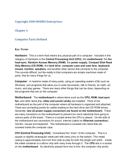 Copyright 2009 BOSMA Enterprises Chapter 2 Computer
