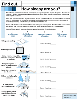 How sleepy are you? Find out