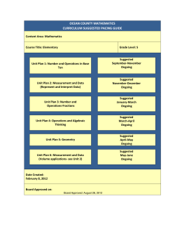 Math Curriculum Gr. 5 - Lakehurst School District