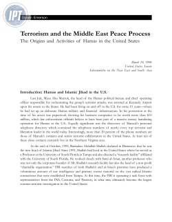 Terrorism and the Middle East Peace Process