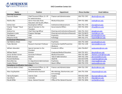 SACS Committee Contact List Name Position Department Phone