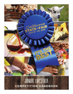 junior livestock - California State Fair
