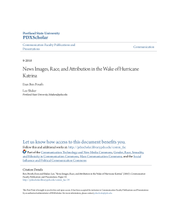 News Images, Race, and Attribution in the Wake of Hurricane Katrina