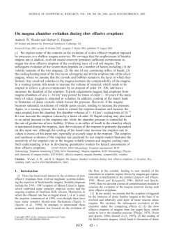 On magma chamber evolution during slow effusive eruptions