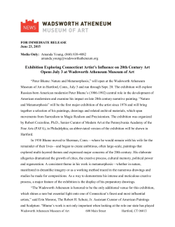 Exhibition Exploring Connecticut Artist`s Influence on 20th Century