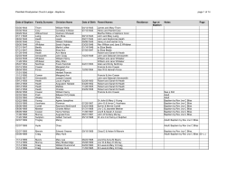 Plainfield Presbyterian Church Ledger