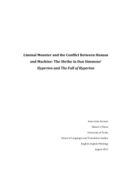 Liminal Monster and the Conflict Between Human and Machine: The