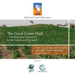 The Great Green Wall - Observatoire du Sahara et du Sahel