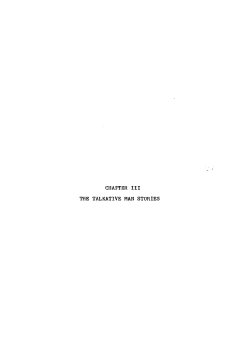 chapter iii the talkative man stories