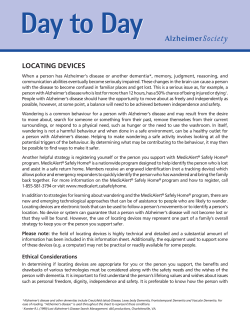 Locating Devices - Alzheimer Society of Canada