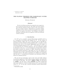 THE PLATEAU PROBLEM FOR MARGINALLY