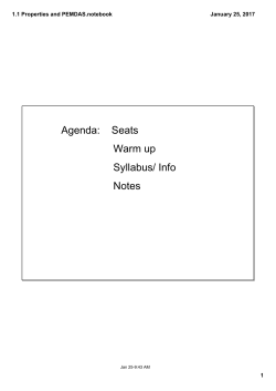 1.1 Properties and PEMDAS.notebook