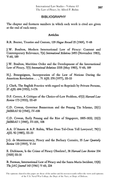 Bibliography - US Naval War College