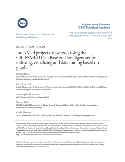 IndexMed projects: new tools using the CIGESMED DataBase on