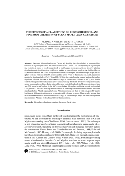 THE EFFECTS OF AlCl3 ADDITIONS ON