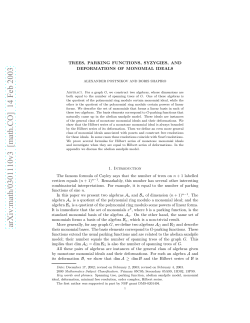 arXiv:math/0301110v3 [math.CO] 14 Feb 2003