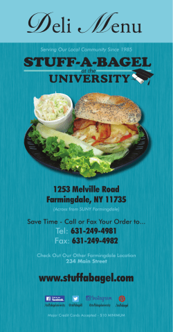 daily melville road menu