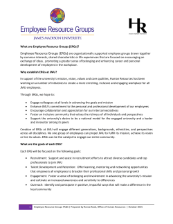 Employee Resource Groups (ERGs)