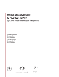 Assigning Economic Value to Volunteer Activity