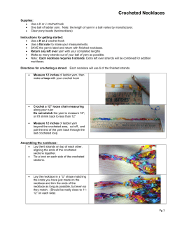 Crocheted Necklaces - Harmony of the Gorge