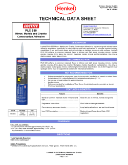 technical data sheet