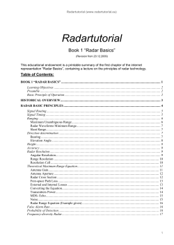 Radar Basics - Book 1