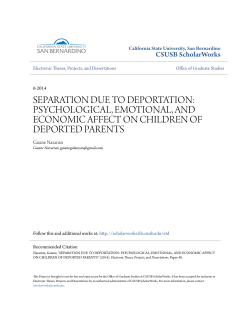 separation due to deportation