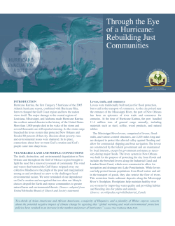 Through the Eye of a Hurricane: Rebuilding Just Communities