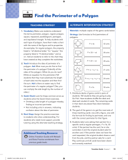 SKILL 38 Find the Perimeter of a Polygon