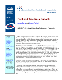 Fruit and Tree Nuts Outlook - USDA Economics, Statistics and
