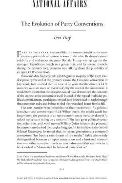 The Evolution of Party Conventions