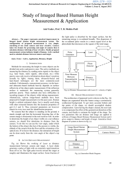Study of Imaged Based Human Height Measurement
