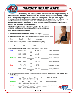 TARGET HEART RATE