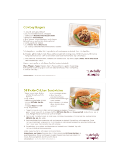 Cowboy Burgers - Tastefully Simple