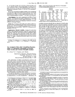 New Asymmetric Diels-Alder Cycloaddition