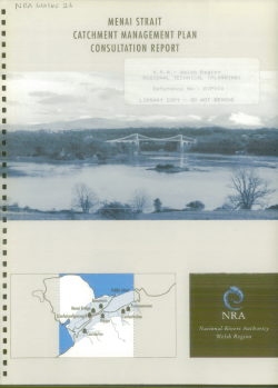 menai strait catchment management plan consultation report nra