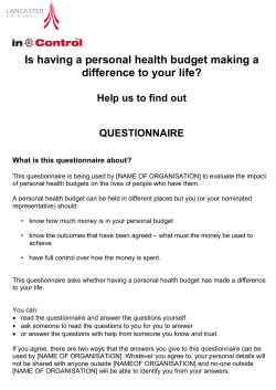 In the past year, would you say your health has been